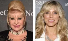  ??  ?? FIRST AND SECOND WIVES: Ivana Trump and Marla Maples