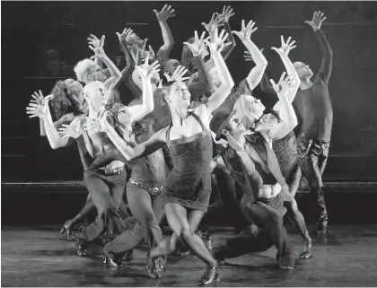  ??  ?? Montreal-born Terra C MacLeod leads dancers in the New York production of Chicago the Musical. The show is one of the most popular in musical-theatre history.