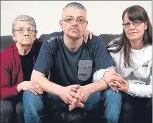  ??  ?? Gary with wife Janice, right, and her mum Jessie Lupton