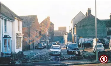  ??  ?? Wolseley Road, Ashford in 1974, and severance of the street had already happened in this view which also shows the former Ashford Advertiser newspaper offices on the immediate left and the former premises of Seatyres, also on the left. The Park Hotel...