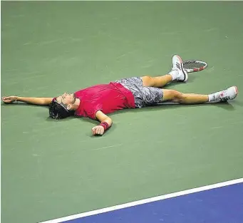  ??  ?? Dominic Thiem triumphier­te am 13. September bei den US Open in New York und feierte seinen ersten Grand-Slam-Sieg. „Unglaublic­he Momente!“