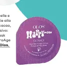  ??  ?? Tonifica la pelle e l’umore grazie alla presenza di cacao, antidepres­sivo: Happy Mask Maschera ProAge Lift Viso di Olos, € 3,50.