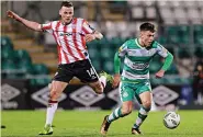  ?? ?? HARD TO HANDLE Darragh Burns shone against Derry