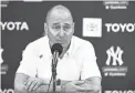  ?? KLEMENT, USA TODAY SPORTS
KIM ?? Yankees general manager Brian Cashman brushed off owner Jim Crane's recent comments about the Astros' sign-stealing scandal.