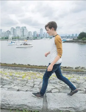  ?? JASON PAYNE ?? Twelve-year-old Sirus Grames-Webb told Vancouver city council this week that False Creek South, where he lives, is a great place for kids to grow up in, and wants to live in a co-op himself when he’s an adult.