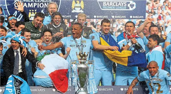  ?? GETTY ?? Moneyball: City won the title in 2012 after four years in which they reportedly received £1billion in investment from Abu Dhabi