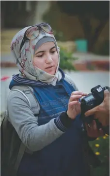  ?? (Photos: Courtesy Media Line) ?? HIBA BARAKAT covers the Syrian Civil War.