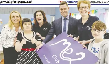  ??  ?? Rachel Faulkner, Persimmon Homes Sales Director; Summer Dixon; Tess Eagles; Ben Felton, Persimmon Homes Director in Charge, Liz McDaniel, Fundraisin­g Developmen­t Officer of Me2 Club, and Sam Hilling