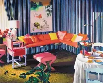  ??  ?? “Divorcee’s Apartment in Adam’s Point,” 1971, Jack Mendenhall (American, b. 1937), oil on canvas, 68 x 81 inches.