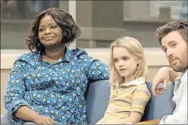  ??  ?? Octavia Spencer, from left, Mckenna Grace and Chris Evans star in the movie “Gifted.”