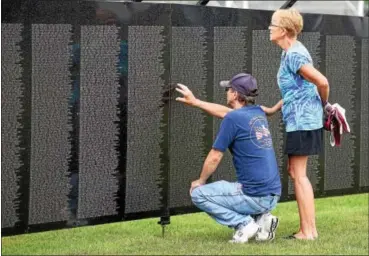  ?? DIGITAL FIRST MEDIA FILE ?? The traveling replica of the Vietnam memorial wall is shown in East Brandywine, Pa., in 2016.