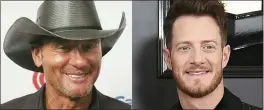  ??  ?? Tim McGraw
Tyler Hubbard