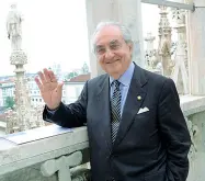  ??  ?? Sul Duomo Gualtiero Marchesi, morto ieri a 87 anni