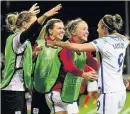  ??  ?? CROWD PLEASERS England’s women footballer­s are winning the ratings war