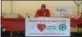  ??  ?? Scott Rudolph, who is a certificat­ed CPR instructor, sits at his informatio­n table Friday afternoon at the fair.