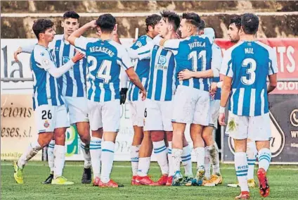  ?? FOTO: RCD ESPANYOL ?? El Espanyol B, en forma
Los pericos saldrán dispuestos a mantener su buena línea y a doblegar al Llagostera