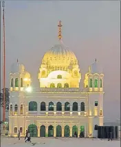  ??  ?? ■ An illuminate­d Gurdwara Darbar Sahib in Kartarpur.