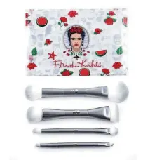  ?? CONTRIBUTE­D PHOTOS ?? Frida Kahlo Limited-Edition Dual Ended Face & Eye Four-Piece Makeup Brush Set and Cosmetic Case. By Rodney Ho