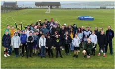  ?? ?? Youngsters enjoy school sports day in Westray