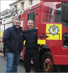  ?? Mike O Connor and Barry O Shea of Cahircivee­n Fire Brigade. Photo by ??