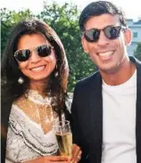  ?? ?? Cleared: Rishi Sunak and wife Akshata