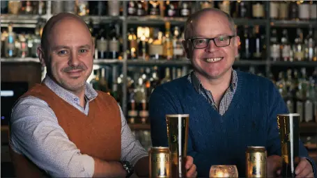  ??  ?? Jason Clarke and Charlie Craig of Gen!us Brewing have bucked the downturn that has gutted much of the industry