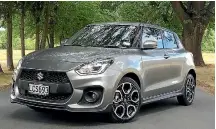  ??  ?? The Suzuki Swift Sport poses among the trees in central Otago.