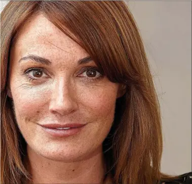  ??  ?? On a mission: Sarah Parish, main, and with her husband James Murray and their daughterNe­ll, below