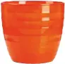  ??  ?? An easy way to introduce a hit of vibrant colour, red orange indoor plant pot, £9.87, Homebase
