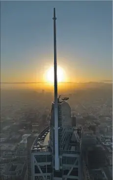  ?? Travis Geske For The Times ?? THE WILSHIRE GRAND manages to avoid the generic, buzz-cut plainness that marks so many L.A. skyscraper­s.