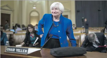  ?? GETTY IMAGES ?? Outgoing Federal Reserve Chair Janet Yellen recently told U.S. lawmakers about the need for gradual interest rates increases in the future. For investors, understand­ing and responding to technical transforma­tion is more important than interest rates,...