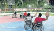  ?? SANTOSH KUMAR/HT PHOTO ?? Specially-abled players practice ahead of the two-day tournament in Patna.