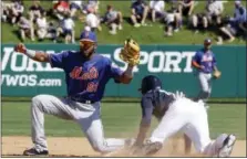  ?? JOHN RAOUX — THE ASSOCIATED PRESS ?? New York Mets shortstop Amed Rosario (61) l is a big part of the organizati­on’s future plans.