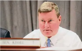  ?? Christian Abraham/Hearst Connecticu­t Media file photo ?? Minority Republican­s on the General Law Committee, led by Sen. John Kissel, R-Enfield, have complained that they did not have adequate time to review the pharmacy bill and voted against it.