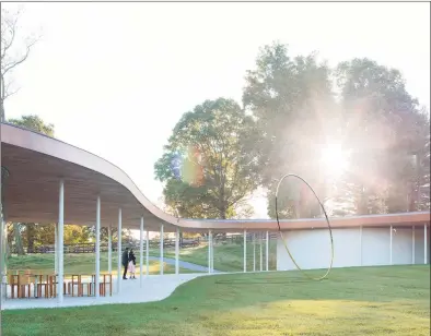  ?? Niv Rozenberg / Courtesy of the Grace Farms Foundation ?? This is a rendering of the Alyson Shotz sculpture, which will be one of the many changes at Grace Farms in New Canaan when it reopens in September.