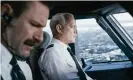  ??  ?? Aaron Eckhart and Tom Hanks in Sully. Photograph: Allstar/Warner Bros.