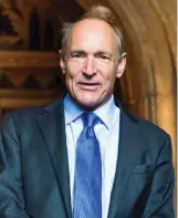  ??  ?? Der Web-Nutzer hat die Kontrolle über seine persönlich­en Daten eingebüßt, andere machen damit Geschäfte. Sir Tim Berners-Lee, dem Erfinder des World Wide Web, ist das ein Dorn im Auge.