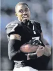  ?? Thearon W. Henderson / Getty Images ?? The Raiders’ Marquette King leads the NFL in punting entering Sunday’s game.