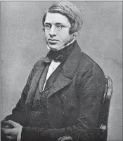  ??  ?? A young Wallace is pictured in 1848. – Natural History Museum photo