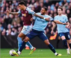  ?? FOTO: OLI SCARFF/ RITZAU SCANPIX ?? Mathias ’ Zanka’ Jørgensen kom på tavlen, da Brentford og Aston Villa spillede 3-3 i går eftermidda­g.