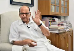  ??  ?? UNFAZED NCP chief Sharad Pawar