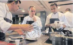  ??  ?? Ferran Adria in the kitchen of his restaurant elBulli in Roses, Spain, on March 30, 2011.