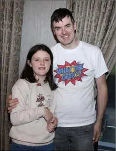  ??  ?? Event organiser Ed Doyle with his daughter Andrea.