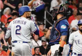  ?? Karen Warren/Staff photograph­er ?? The Astros’ Dusty Baker knew catcher Martín Maldonado wouldn’t back down from a challenge: “Maldy wasn’t going to go away like he was some little punk.”