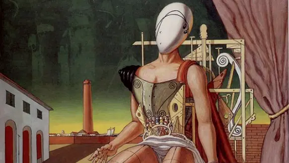  ??  ?? Solitudine e straniamen­to «Orfeo trovatore stanco» di Giorgio De Chirico (1970), Il quadro è conservato nella Fondazione Giorgio e Isa De Chirico (Roma)