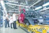  ?? MINT/FILE ?? The assembly line of the Mahindra Reva