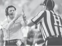  ?? AP FILE PHOTO ?? Bob Diaco’s three years as UConn’s football coach were interestin­g but another dreary stretch in a dismal decade for the program.