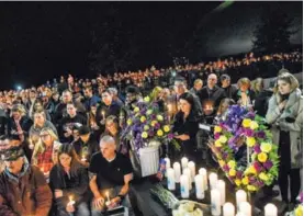  ?? AFP ?? Más de mil personas se apuntaron a la emotiva actividad.