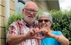  ?? PHOTO: REXINE HAWES/STUFF ?? Tony Nesbit, with wife Paula, had a quadruple bypass - following two heart attacks which he didn’t know he had.