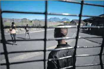  ?? Photos: David Harrison ?? Protection: Child soldiers in Manenberg and Elsies River need to be helped by social workers instead of being held criminally liable for offences. The age of criminal incapacity has been raised from 10 to 12 years.